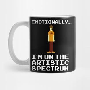 Emotionally, I'm on the Artistic Spectrum Mug